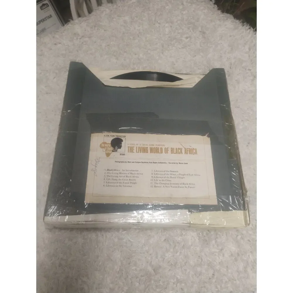Vintage EM Films Black History Filmstrip Set “World Black Africa” 12 Color Film